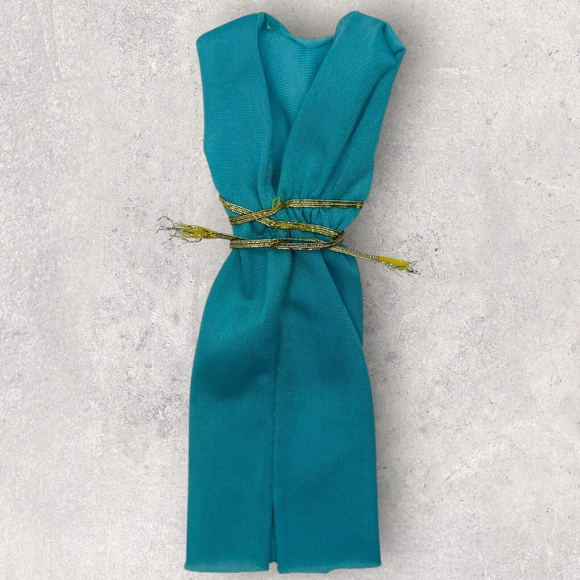 Vtg Superstar Barbie Best Buy Fashion #2769 Turquoise Dress Gold Tie 1979 Mattel - Picture 8 of 10